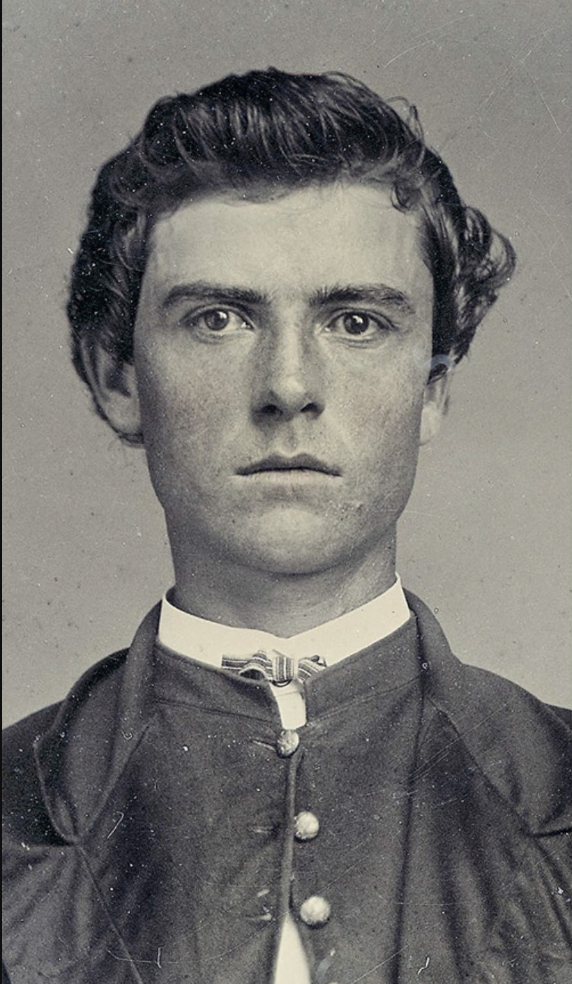 Retrato fotográfico de William F. Cody hacia 1862, reproducido en Buffalo Bill Romance